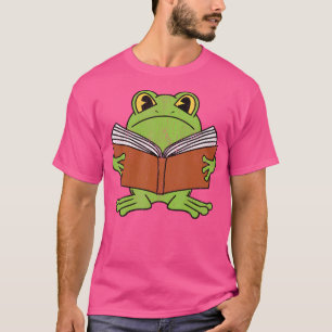 Cottagecore Frog Book T-Shirt
