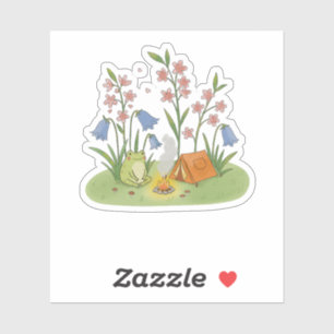 Cottagecore Frog Camping