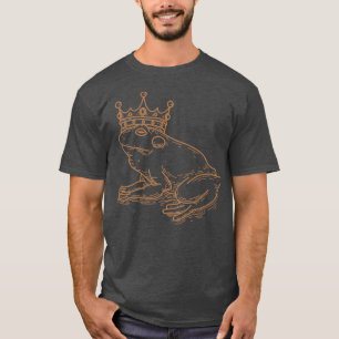 cottagecore frog king fairy core men's women's gra T-Shirt