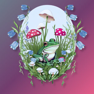 Cottagecore Frog Mushrooms  T-Shirt