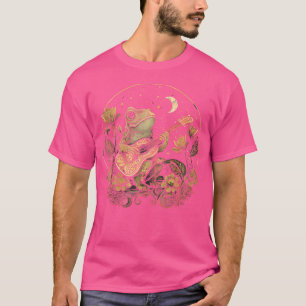 Cottagecore Frog Playing His Acoustic Guitar T-Shirt