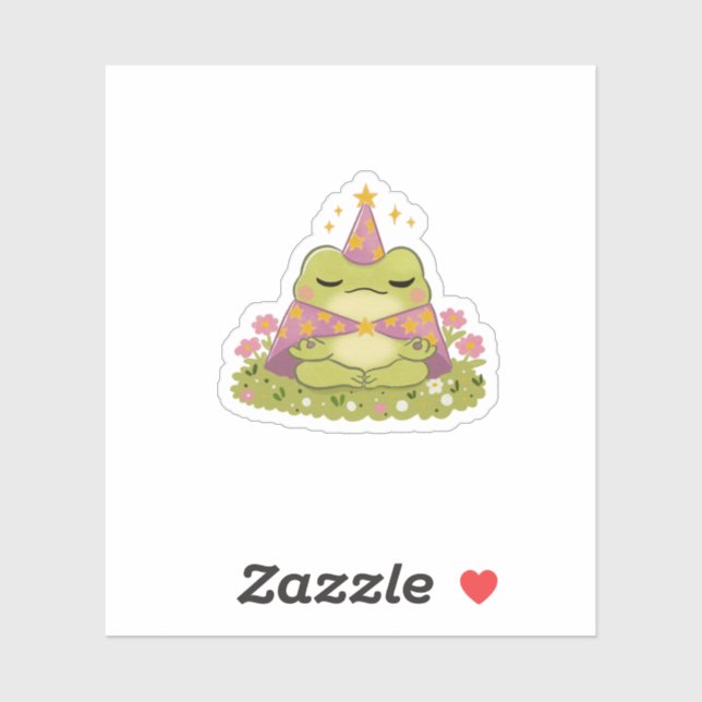  Cottagecore Frog Wizard Magic Toadstool (Sheet)