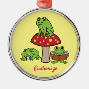 Cottagecore Frogs Thunder_Cove Metal Tree Decoration