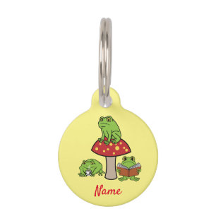 Cottagecore Frogs Thunder_Cove Pet Tag