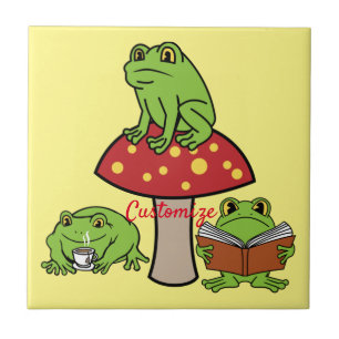 Cottagecore Frogs Thunder_Cove Tile