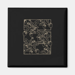 Cottagecore Goblincore Aesthetic Strawberries Magnet