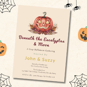 Cottagecore Halloween Pumpkin Invitation