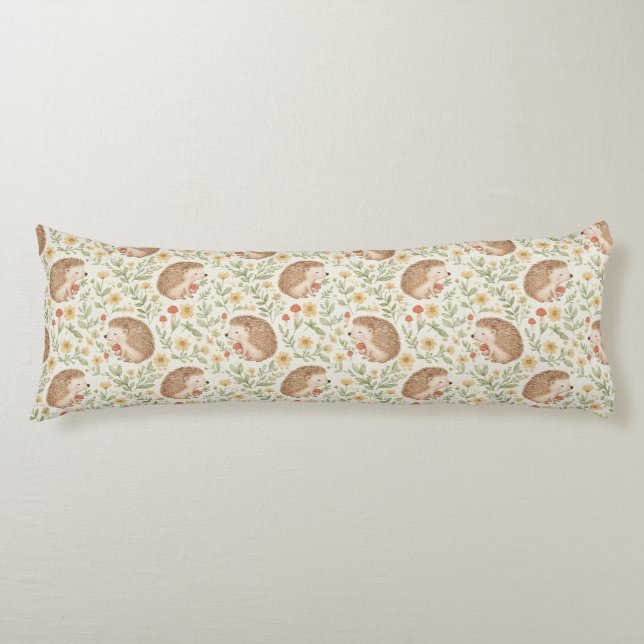 Cottagecore Hedgehog Body Cushion (Front)
