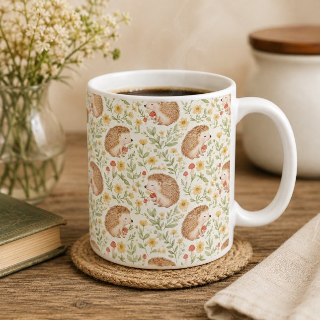 Cottagecore Hedgehog Coffee Mug (Creator Uploaded)