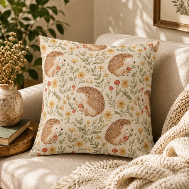 Cottagecore Hedgehog Cushion (Creator Uploaded)