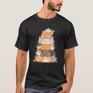 Cottagecore Kawaii Anime Cat Gifts Girls Womens Fu T-Shirt