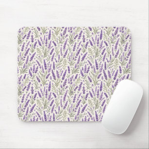 Cottagecore Lavender Sprig Botanical Mouse Pad