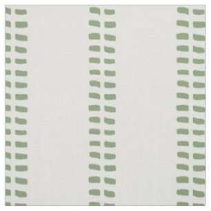 Cottagecore Linen stripes simple green cabin decor Fabric