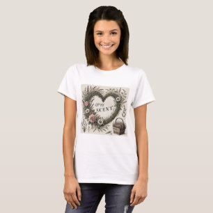 Cottagecore “Love Scent” Floral Heart T-Shirt