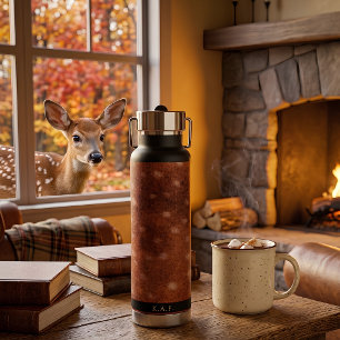 Cottagecore Monogram Dappled Fawn Water Bottle