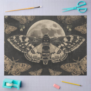 Cottagecore Moon Moth Botanicals Apothecary Tissue Paper