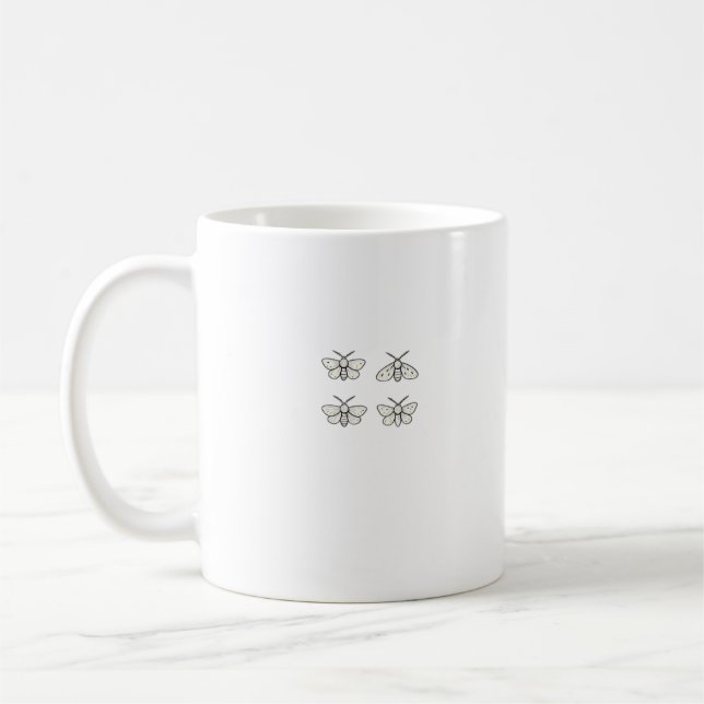 Cottagecore Moths Classic Coffee Mug (Left)