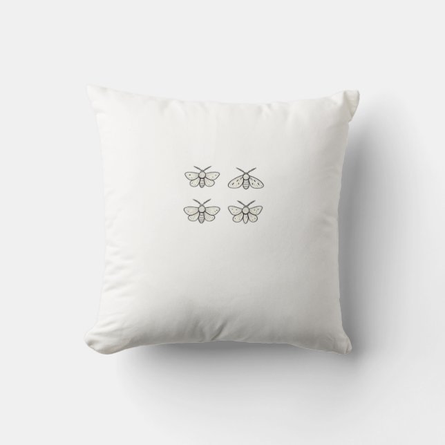 Cottagecore Moths Classic Cushion (Front)
