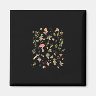 Cottagecore Mushroom Aesthetic Academia Goblincore Magnet