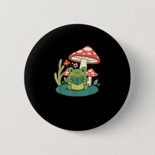 Cottagecore Mushroom Forest Toad Goblincore Mycolo 6 Cm Round Badge