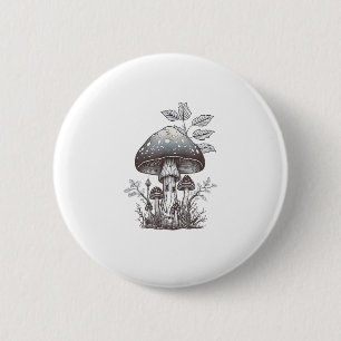 Cottagecore Mushroom Goblincore Aesthetic  Mushroo 6 Cm Round Badge