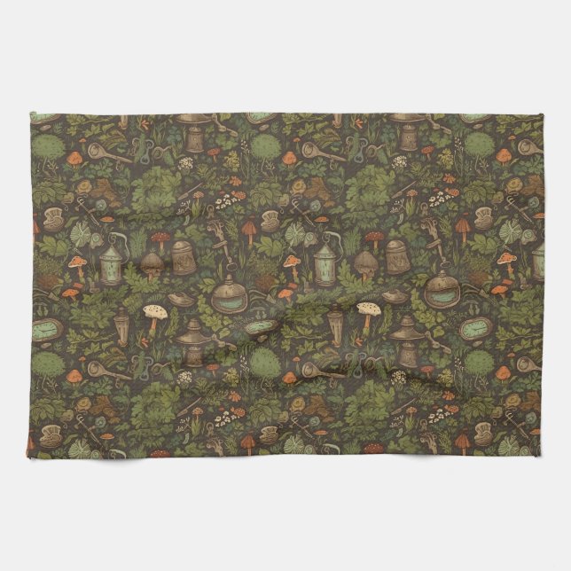 Cottagecore Mushroom Kitchen Towels (Horizontal)