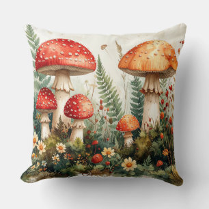Cottagecore Mushroom Mug & Pillow - Whimsical Wate