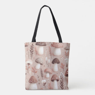 Cottagecore Mushroom Tote Bag – Aesthetic Boho