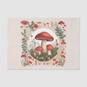 Cottagecore Mushrooms Decoupage Tissue Paper