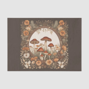 Cottagecore Mushrooms Decoupage Tissue Paper