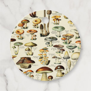 Cottagecore Mushrooms Vintage Naturalist Favour Tags