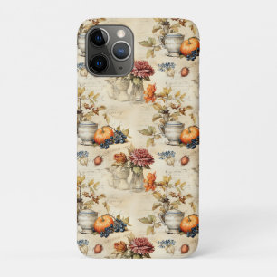 Cottagecore Pumpkin Teacup Autumn Floral Case-Mate iPhone Case