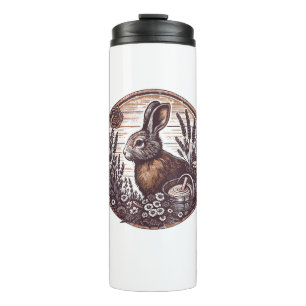 Cottagecore Rabbit Wild Hare Boho Rustic Thermal Tumbler