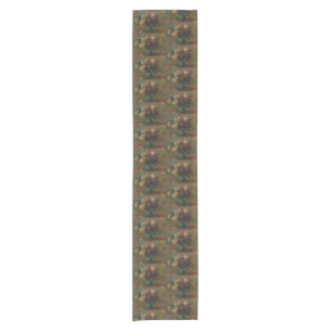 Cottagecore Renoir Floral Vintage Rose Art Short Table Runner