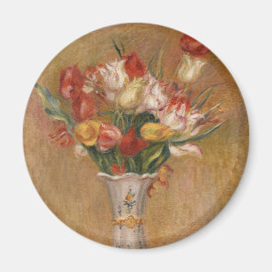 Cottagecore Renoir Floral Vintage Tulip Art Magnet