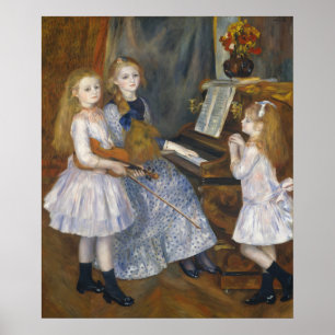 Cottagecore Renoir Musical Sisters Vintage Art Poster