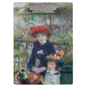 Cottagecore Renoir Sisters Garden Landscape Clipboard