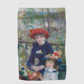 Cottagecore Renoir Sisters Garden Landscape Golf Towel