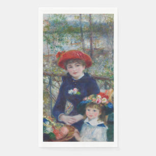 Cottagecore Renoir Sisters Garden Landscape Napkin