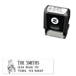Cottagecore Return Address Anatomical Heart Self-inking Stamp