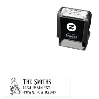 Cottagecore Return Address Anatomical Heart Self-inking Stamp