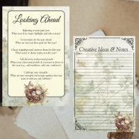Cottagecore Soft Yellow Binder Journal Prompt Page