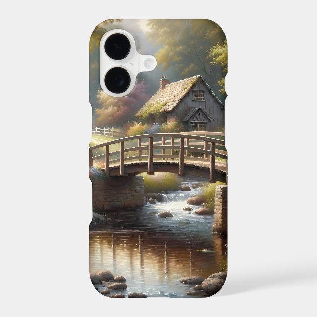 Cottagecore Spring Bridge Cottage Scene (Back)