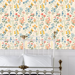 Cottagecore Spring Flowers Wallpaper