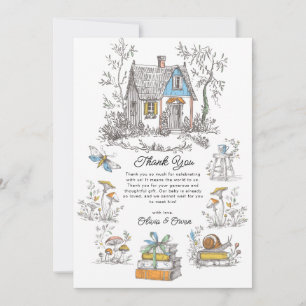 Cottagecore Storybook Baby Shower Thank You Card