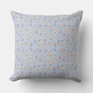 Cottagecore Storybook Ducks & Swans Lavender  Cushion