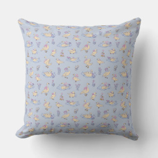 Cottagecore Storybook Ducks & Swans Lavender  Cushion