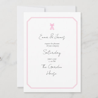 Cottagecore Stripes Wedding Invitation