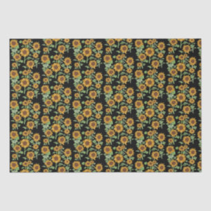 Cottagecore Sunflowers Pattern Tissue Paper