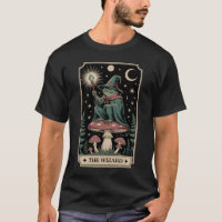 Cottagecore The Wizard Frog Witch Tarot Card Dark
